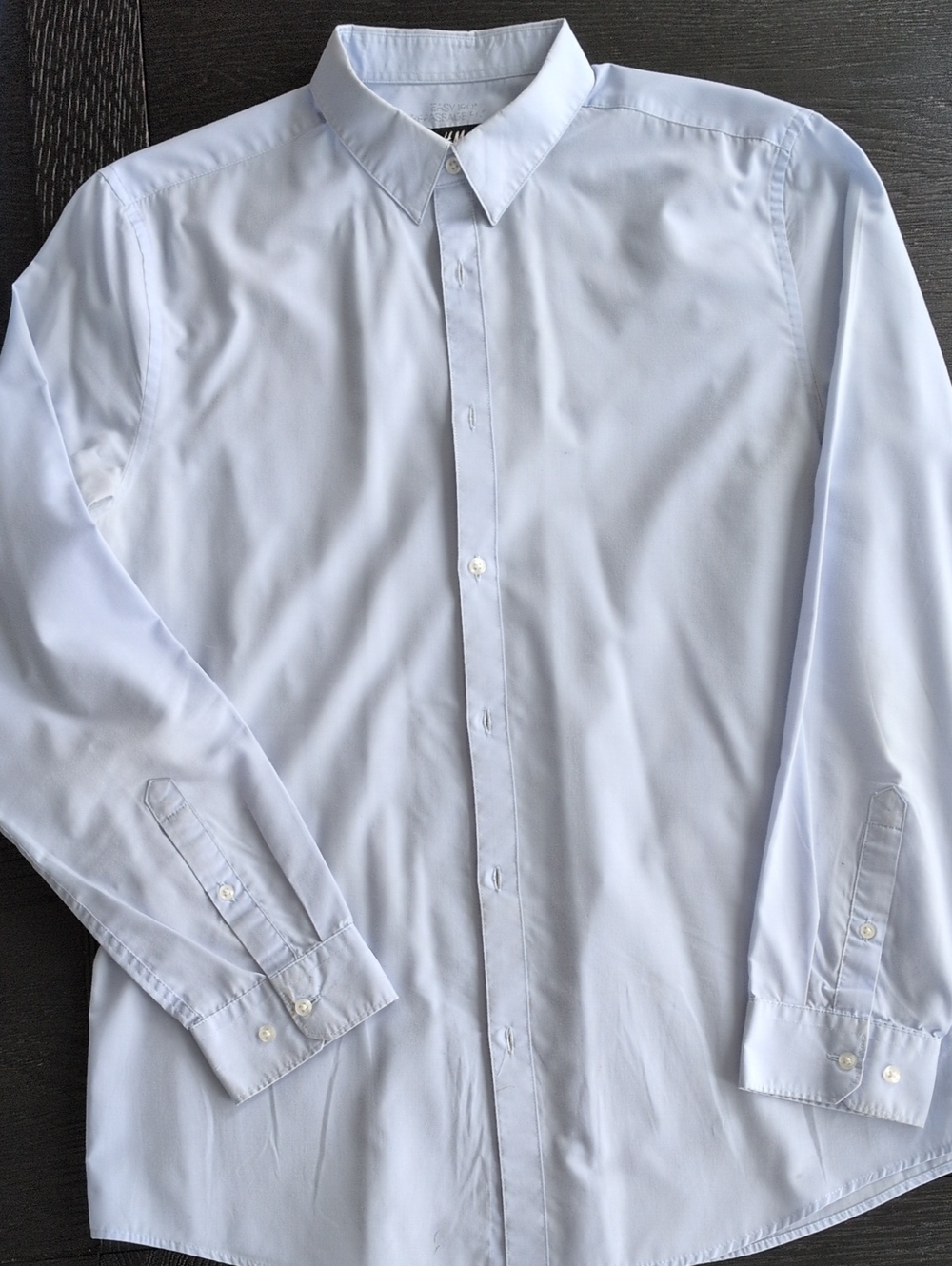 Men's Slim Fit Easy Iron Shirt, L
